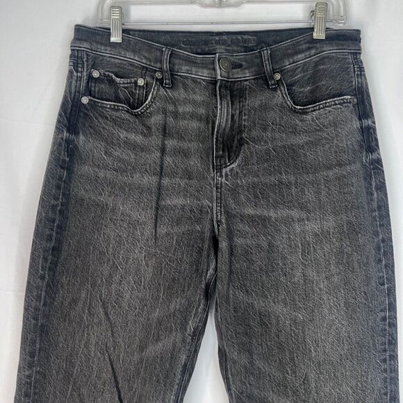 American Eagle Dark Gray Straight Leg Denim Jeans Size 10 - Picture 3 of 10